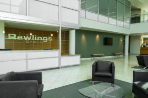 The Rawlings Group front desk and waiting area